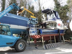 Overhauled Perkins Diesel Engine installation, Mylor Yacht Harbour