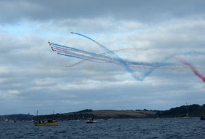 Falmouth Week 2018 Red Arrows Display
