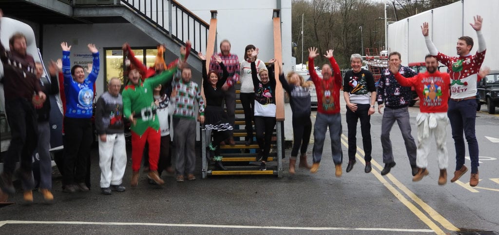 Christmas Jumper Day at Mylor Yacht Harbour