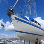 Race preparation for the 2019 AZAB at Mylor Yacht Harbour, Falmouth