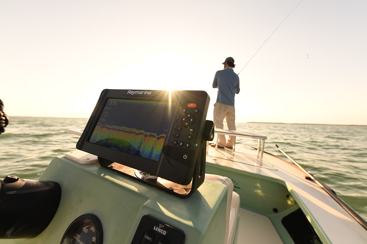 Raymarine Element HyperVison Sonar and GPS available from Mylor Yacht Harbour, Cornwall