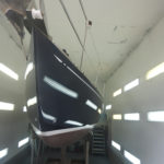 Mystery 35 Yacht respray and Coppercoat finish at Mylor, Cornwall
