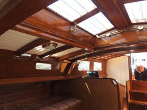 The interior of Cass, new Holman 43 at Mylor Yacht Harbour