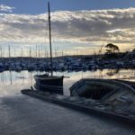 The start of the autumn in Mylor yacht harbour Cornwall