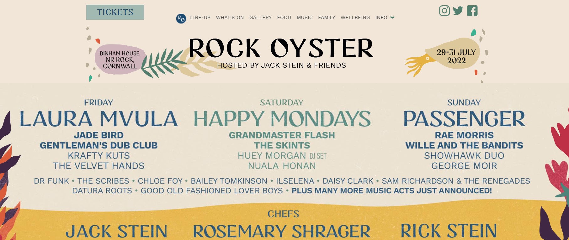 Rock Oyster Festival 2022 29-31st July